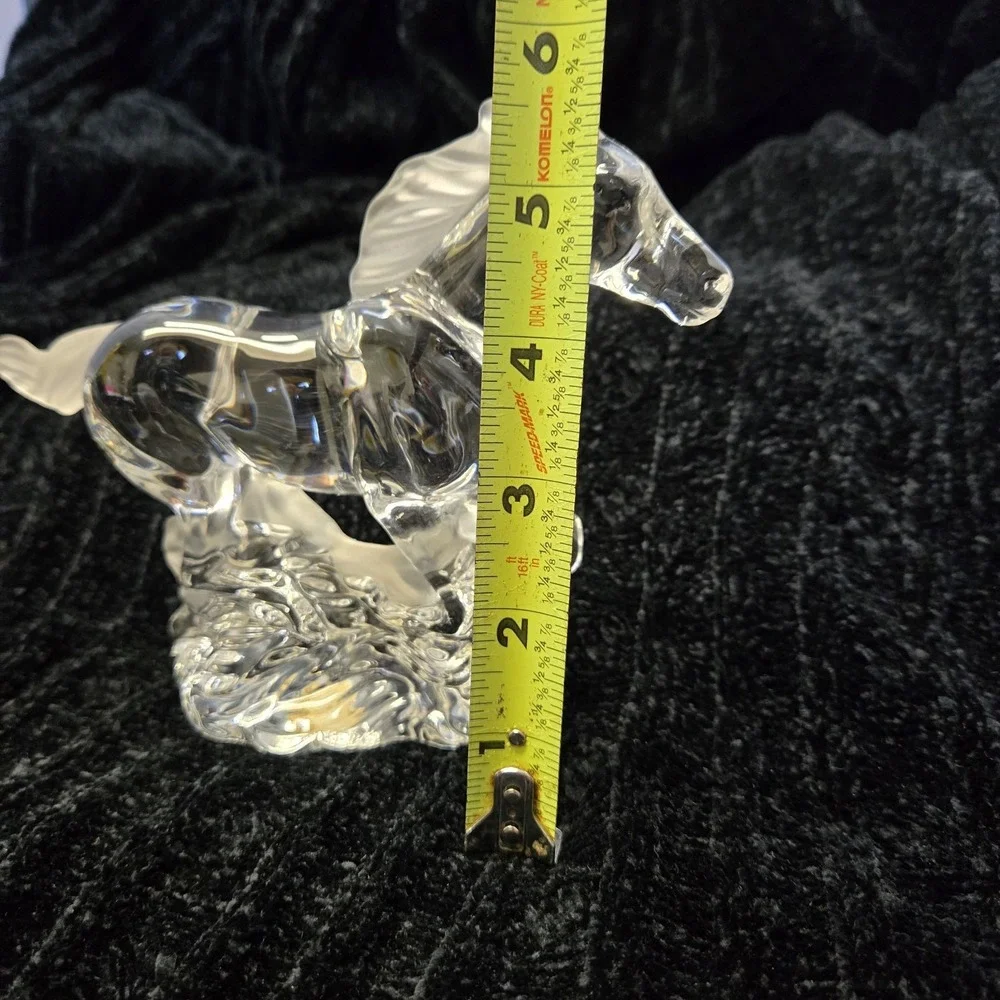 Vtg LENOX CRYSTAL RACING THE WIND PONY HORSE FIGURINE Made in Germany Crystal